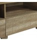 Cielo 3 Drawers MDF Natural Wood TV Cabinet with Wooden leg